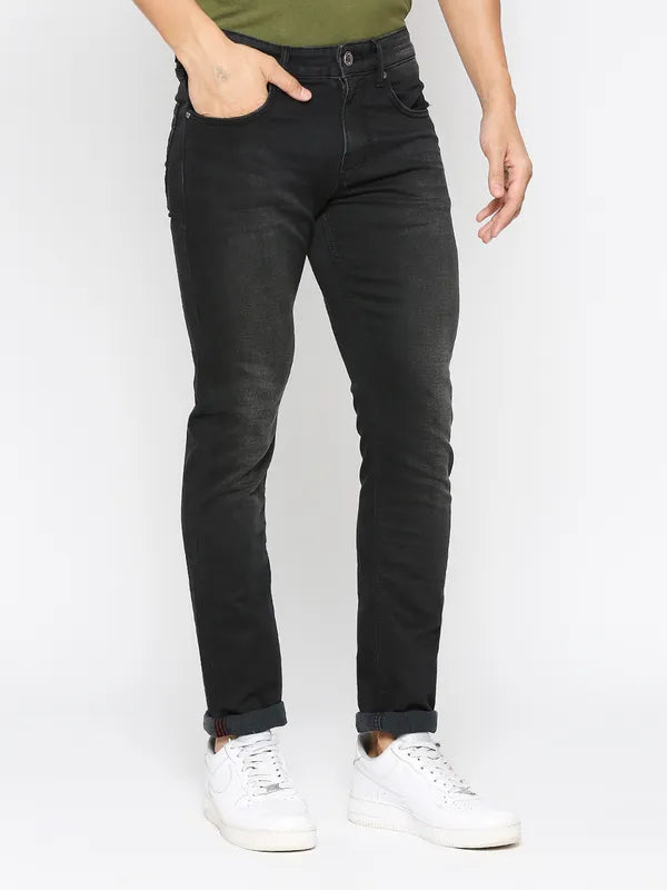 Being Human Men Slim Fit Denim-Black Tone
