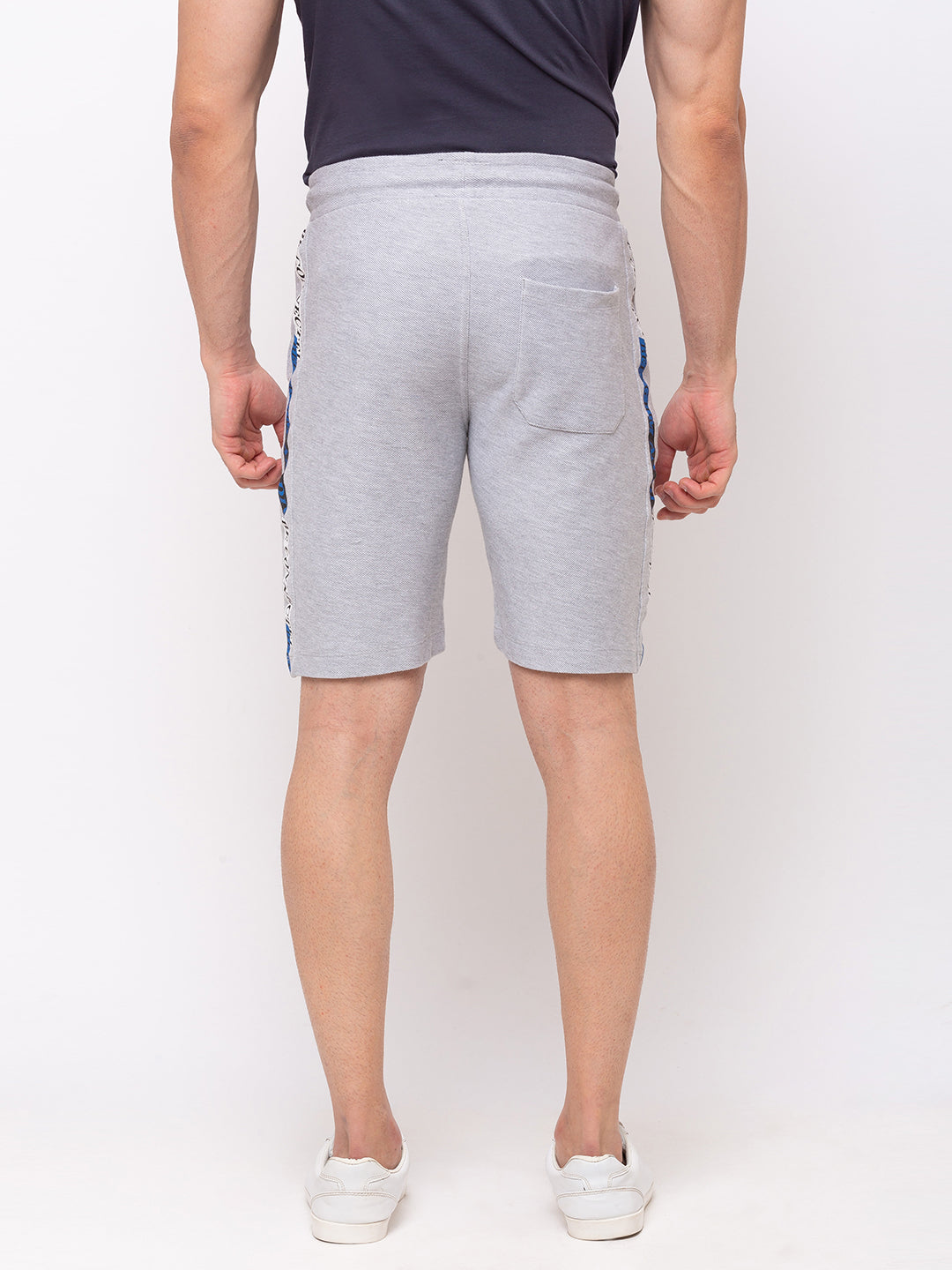 Being Human Men Regular Fit Shorts-Black & Grey
