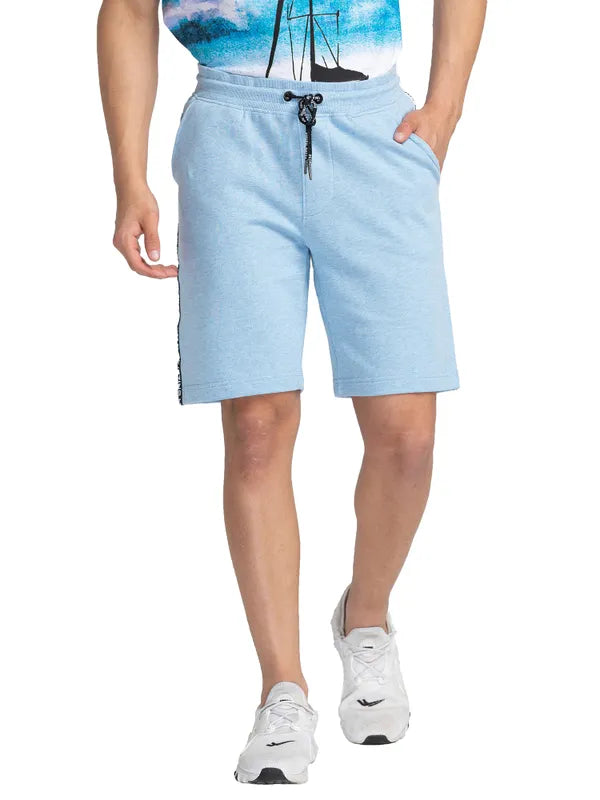 Being Human Men Regular Fit Shorts-Blue Mel