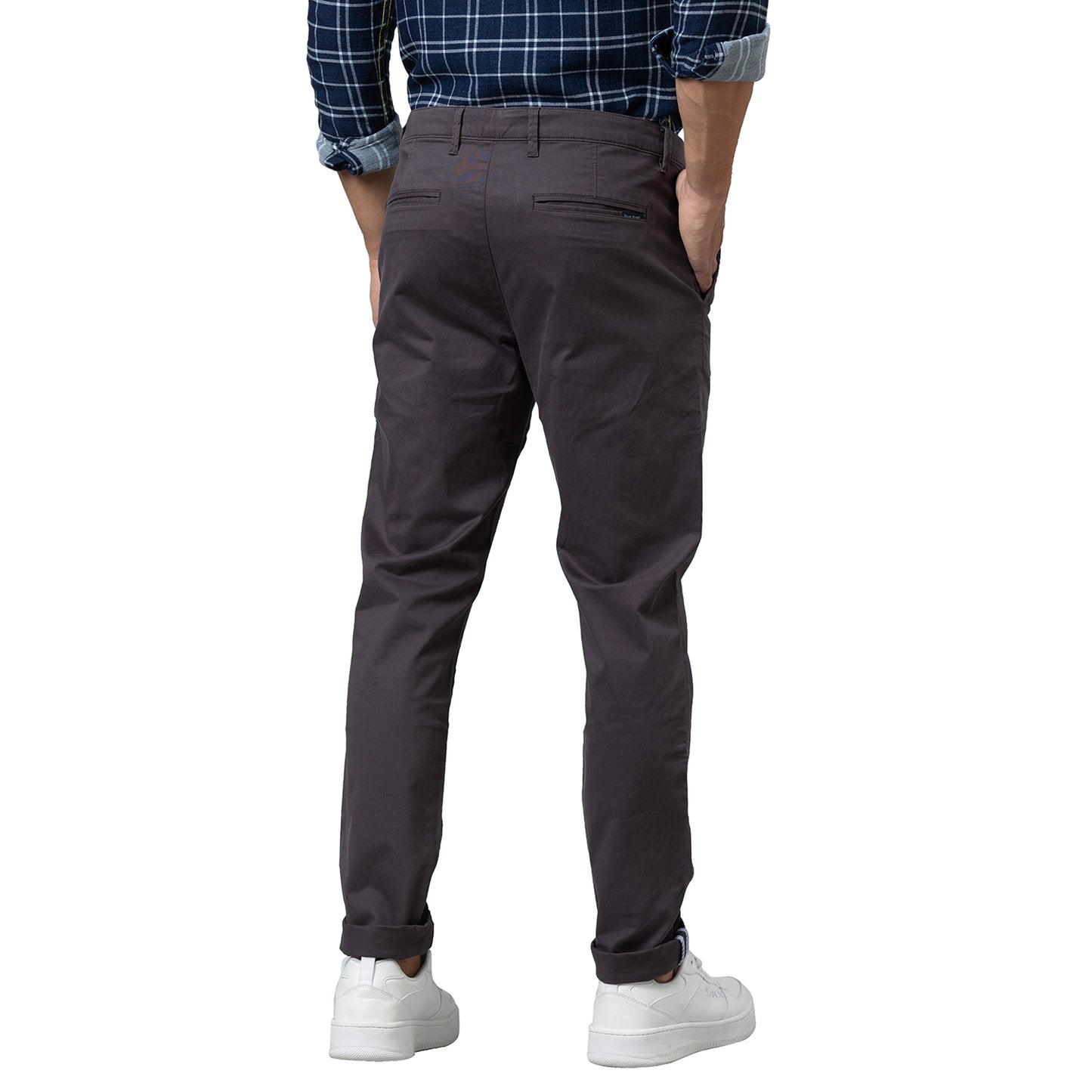 Being Human Men Slim Fit Chino-Charcoal
