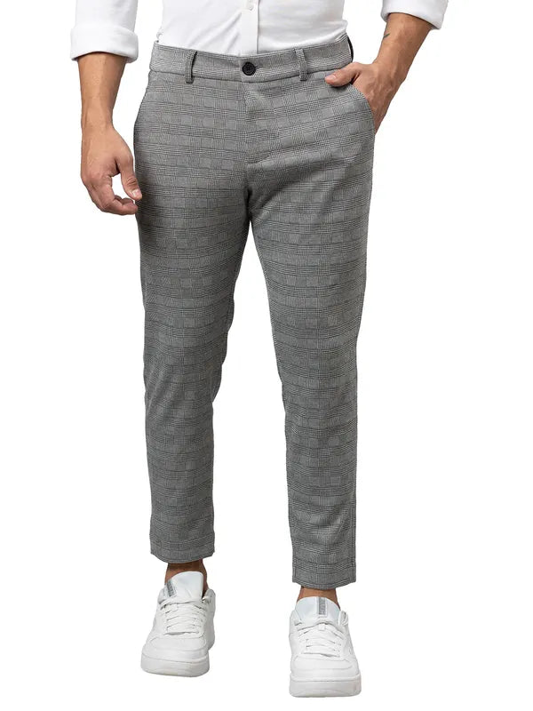 Being Human Men Cropped Fit Chino-Black/White