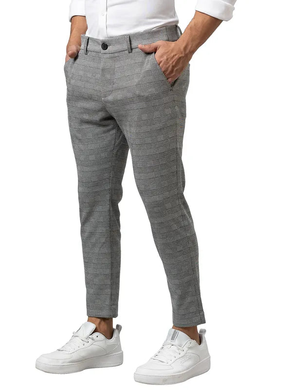 Being Human Men Cropped Fit Chino-Black/White