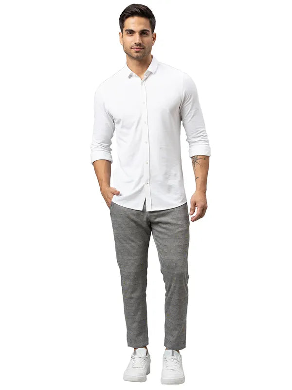 Being Human Men Cropped Fit Chino-Black/White