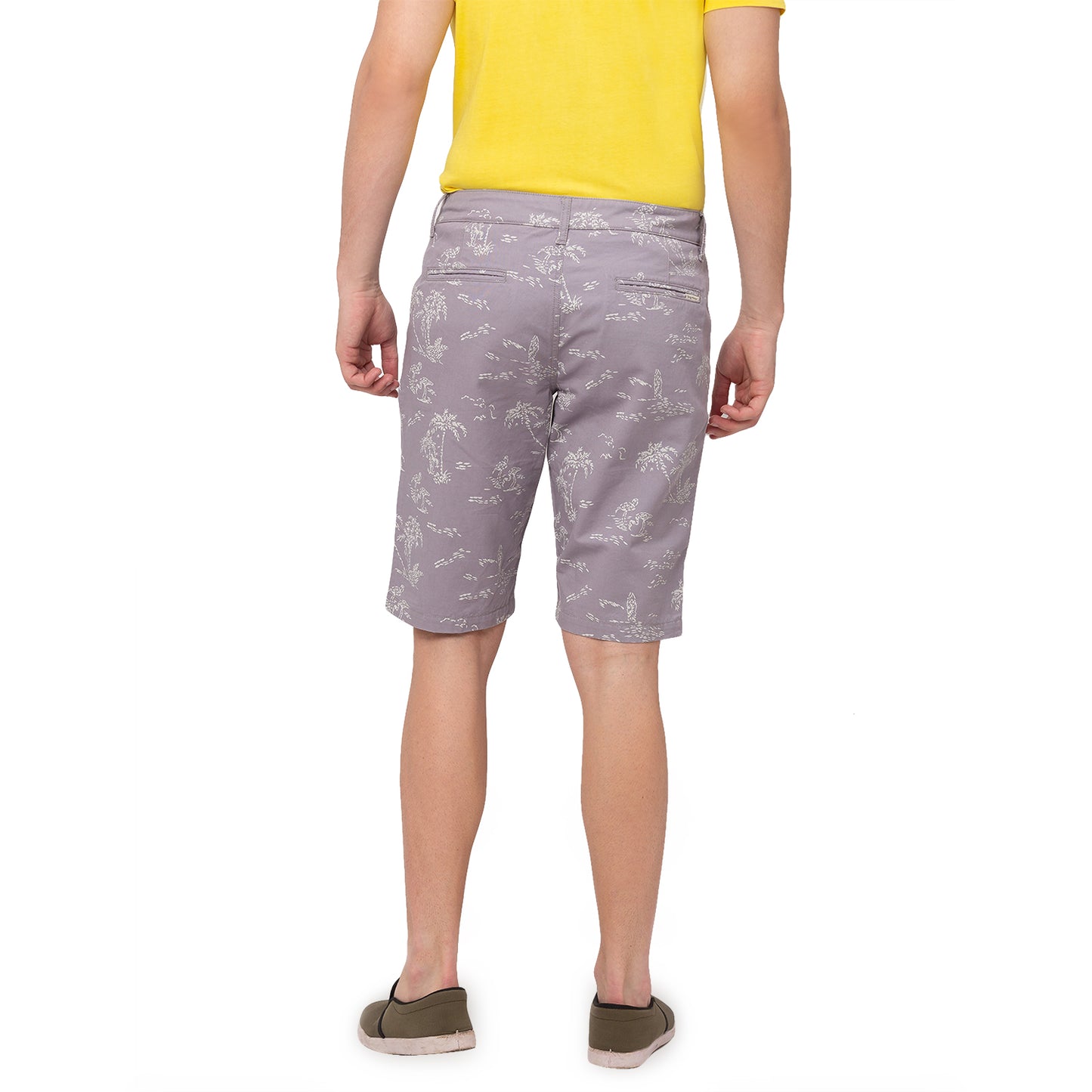 Being Human Men Regular Fit Shorts-Grey