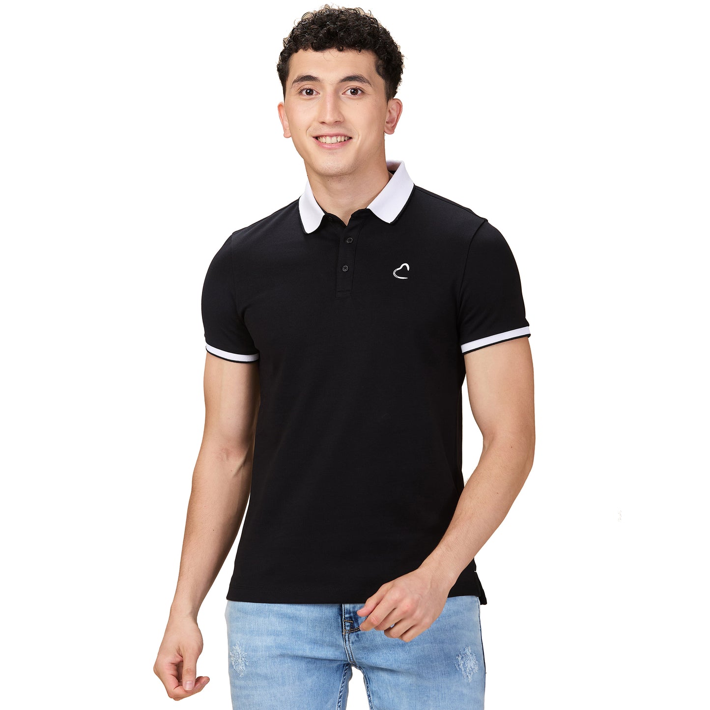 Being Human Men Solid Polo Neck-Black, Navy, Aqua, Olive
