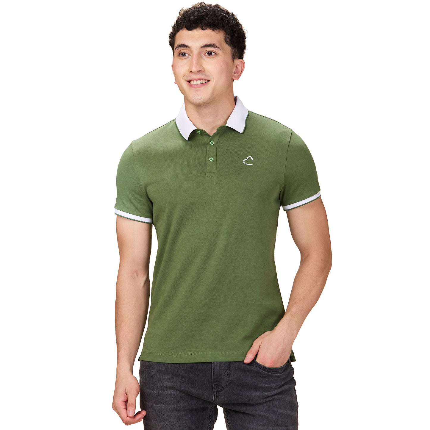 Being Human Men Solid Polo Neck-Black, Navy, Aqua, Olive