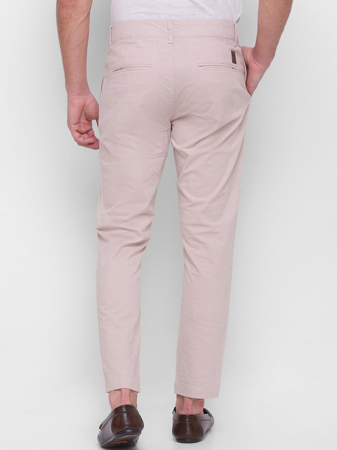 Being Human Men Cropped Fit Chino-Beige - beinghumanbd -