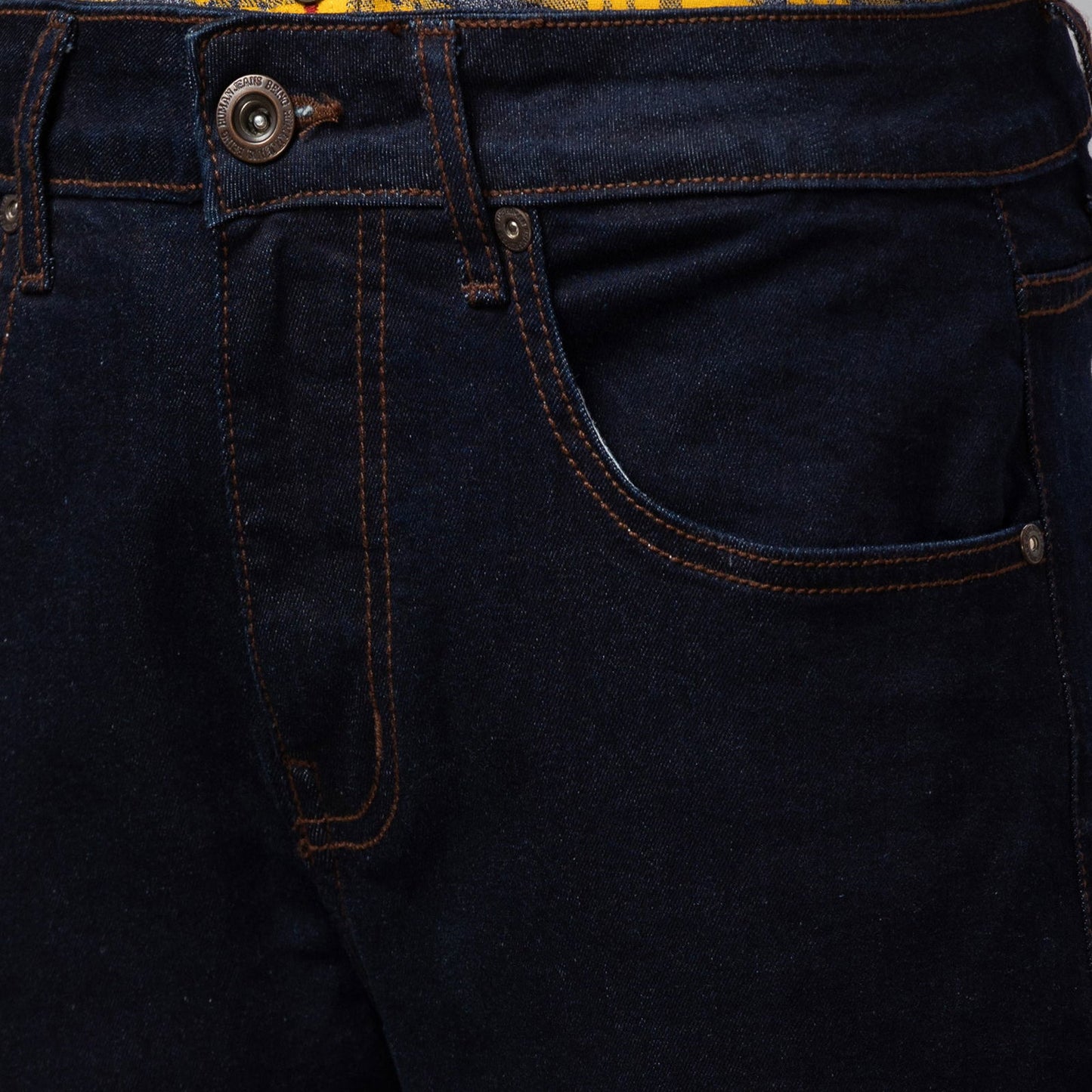 Being Human Men Cropped Fit Denim-Dark Tone - beinghumanbd -