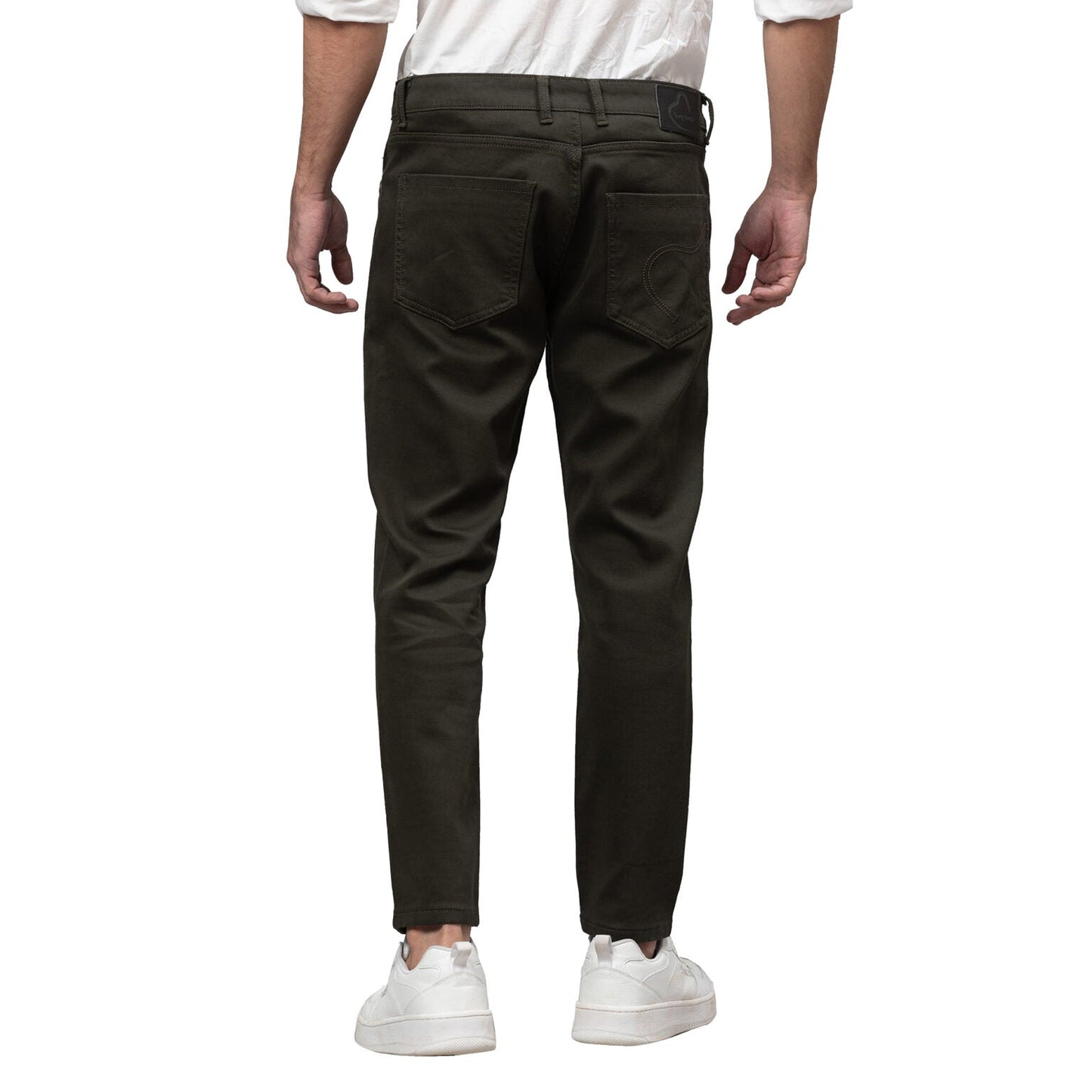 Being Human Men Cropped Fit Denim-Pista, Olive, Khaki & Stone - beinghumanbd -