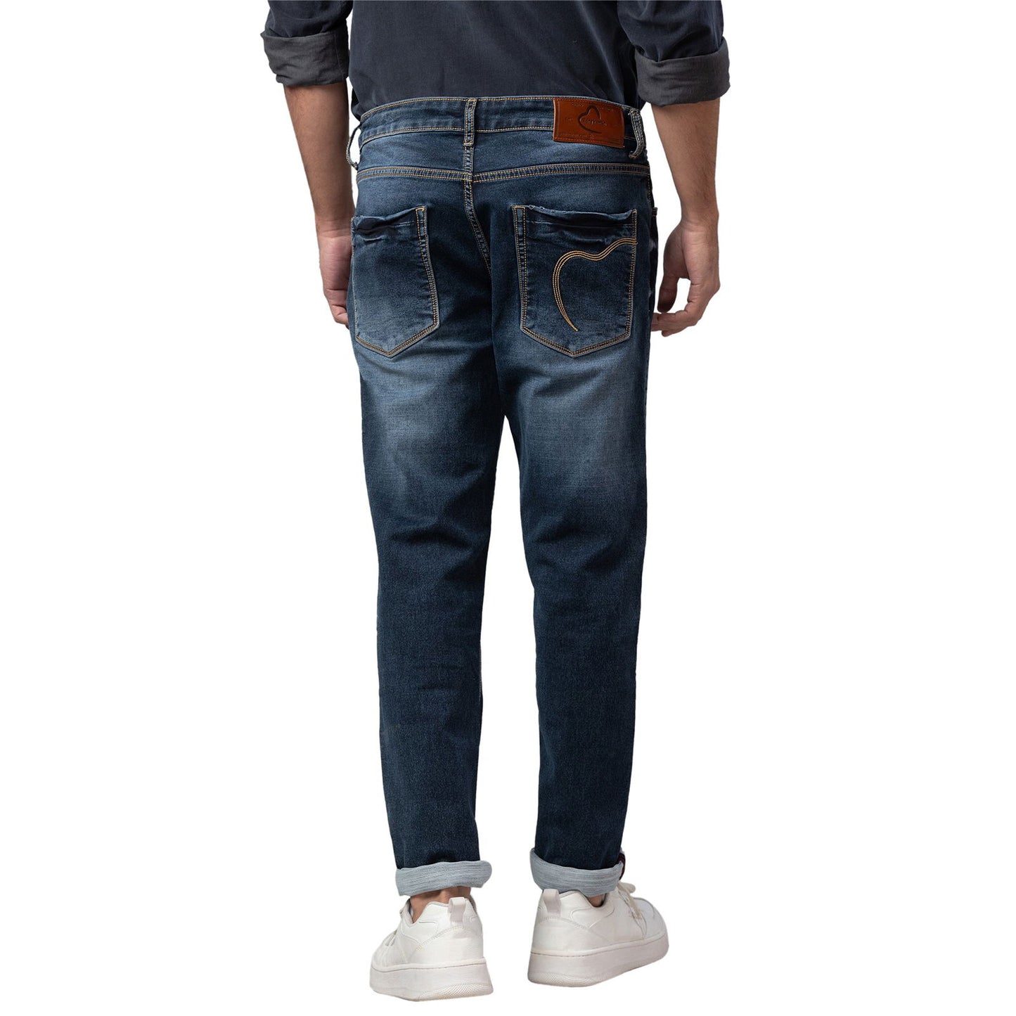 Being Human Men Jogger Fit Denim-Mid Tone - beinghumanbd -