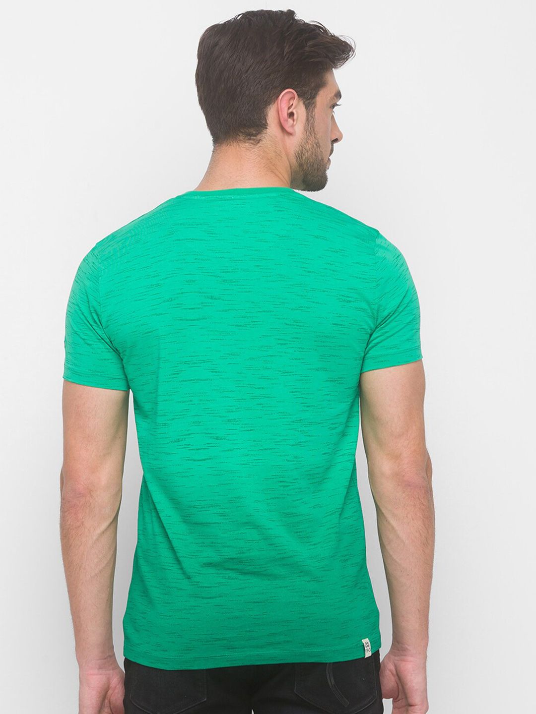 Being Human Men None T-Shirts-Blue & Ming Green - beinghumanbd -