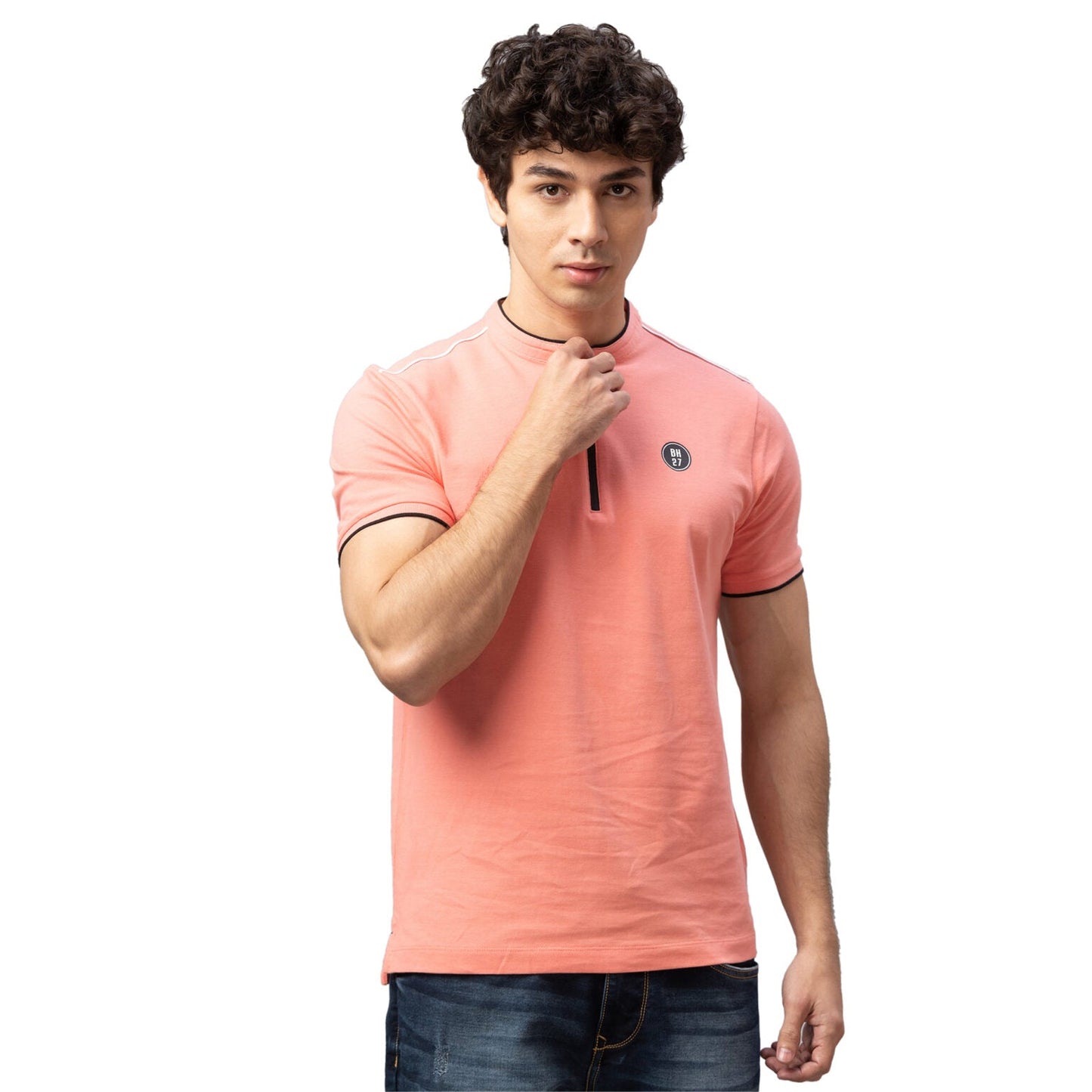 Being Human Men Regular Fit T-Shirts-Coral, Cactus Green & Ice Blue - beinghumanbd -
