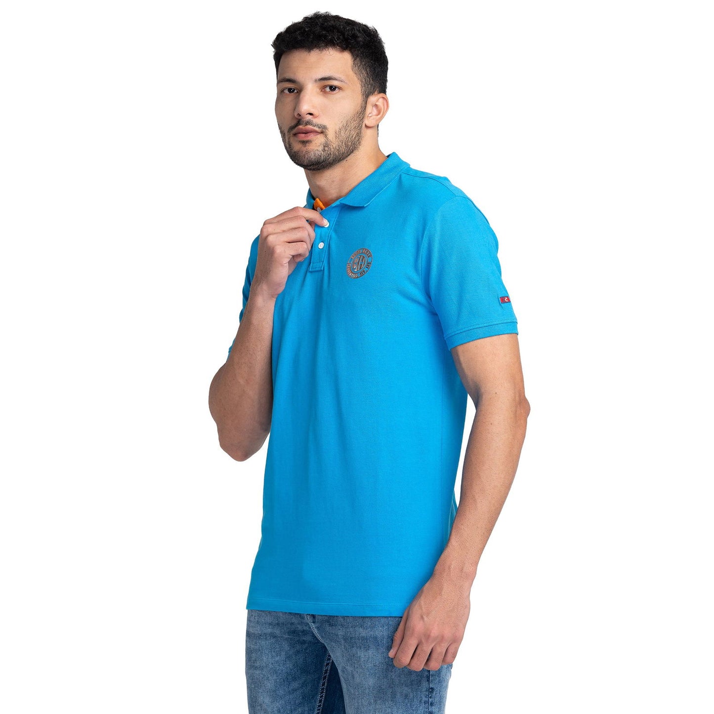 Being Human Men Regular Fit T-Shirts-Malibu Blue - beinghumanbd -