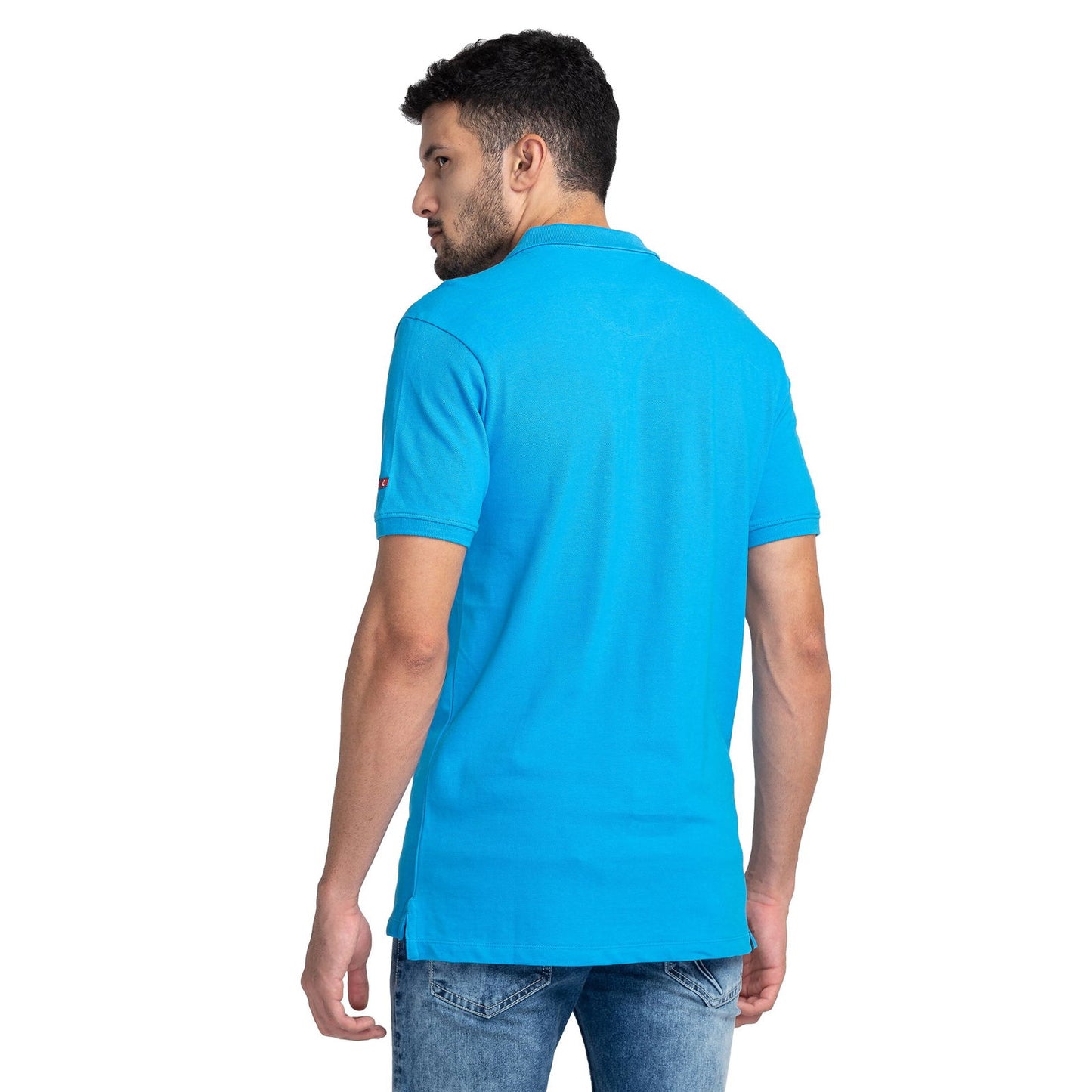 Being Human Men Regular Fit T-Shirts-Malibu Blue - beinghumanbd -