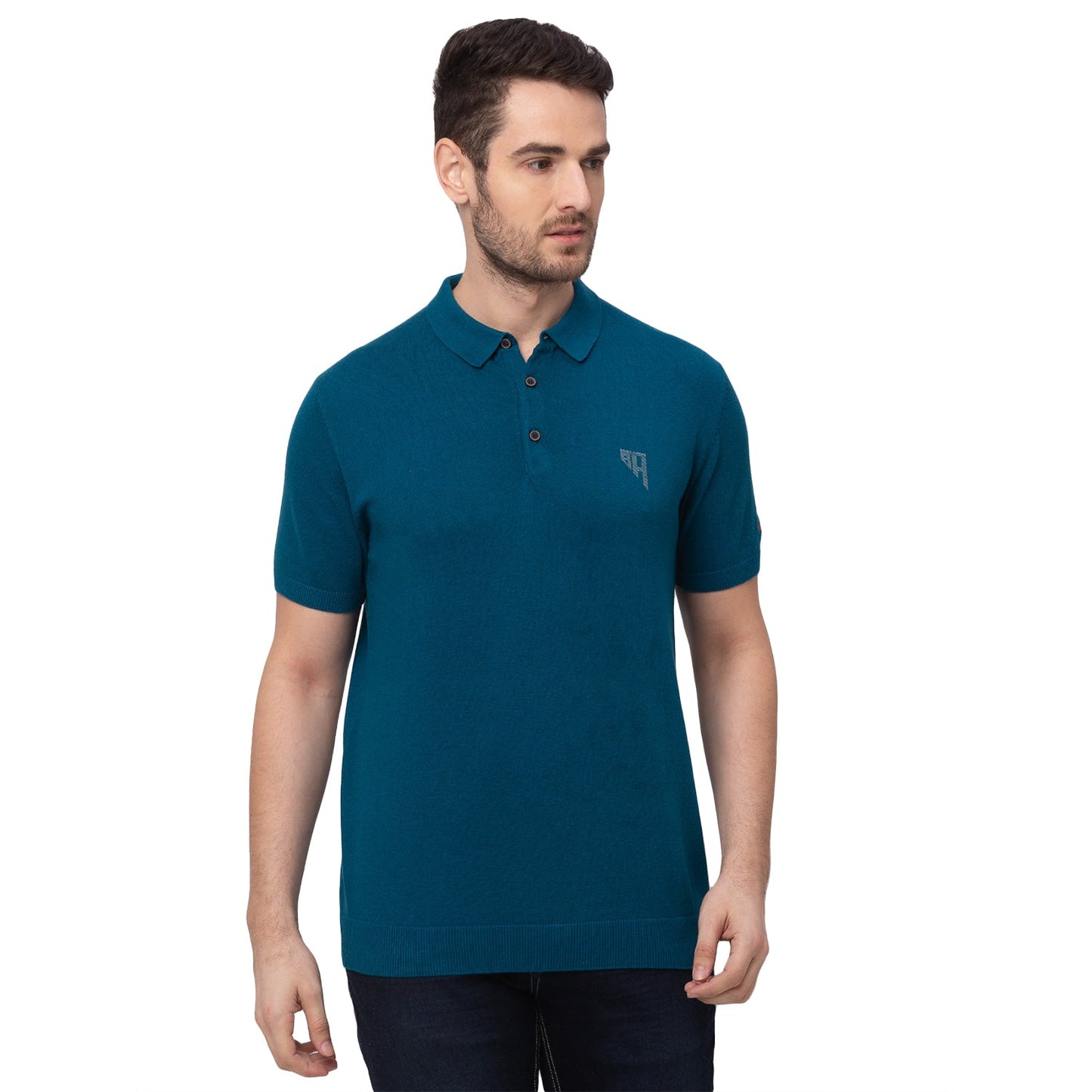 Being Human Men Regular Fit T-Shirts-Teal & LT. Blue - beinghumanbd -