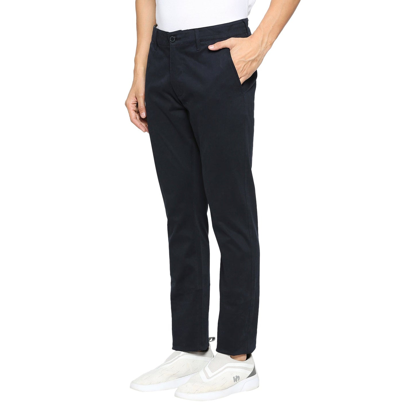 Being Human Men Slim Fit Chino-Navy - beinghumanbd -