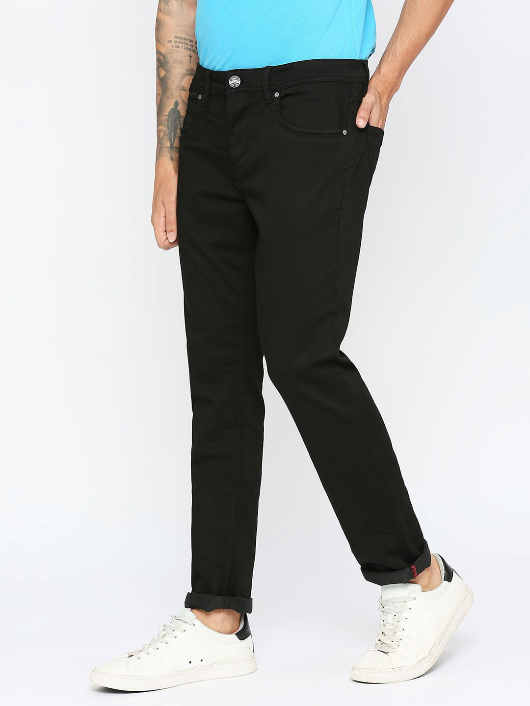Being Human Men Slim Fit Denim-Black Tone - beinghumanbd -