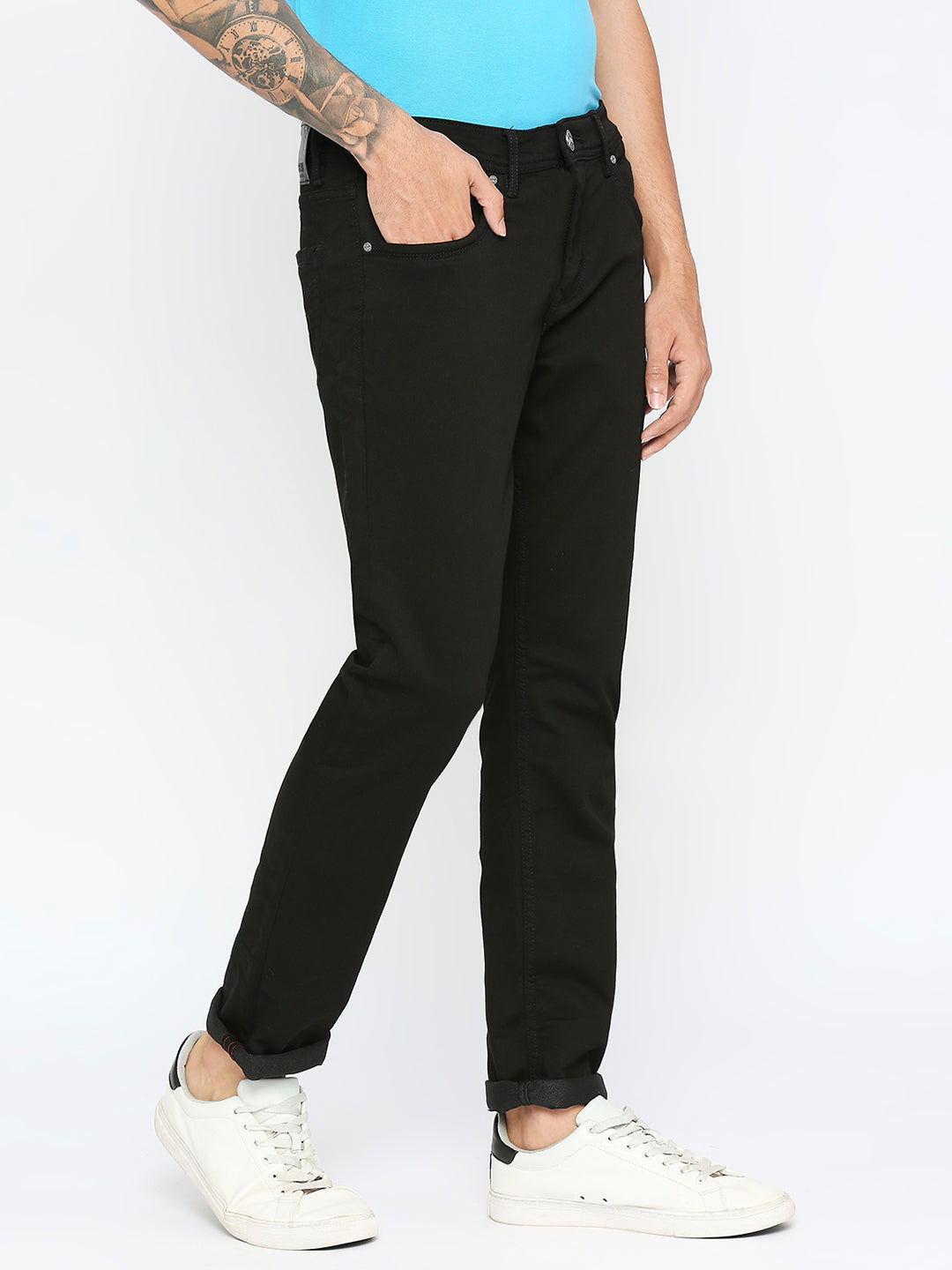 Being Human Men Slim Fit Denim-Black Tone - beinghumanbd -