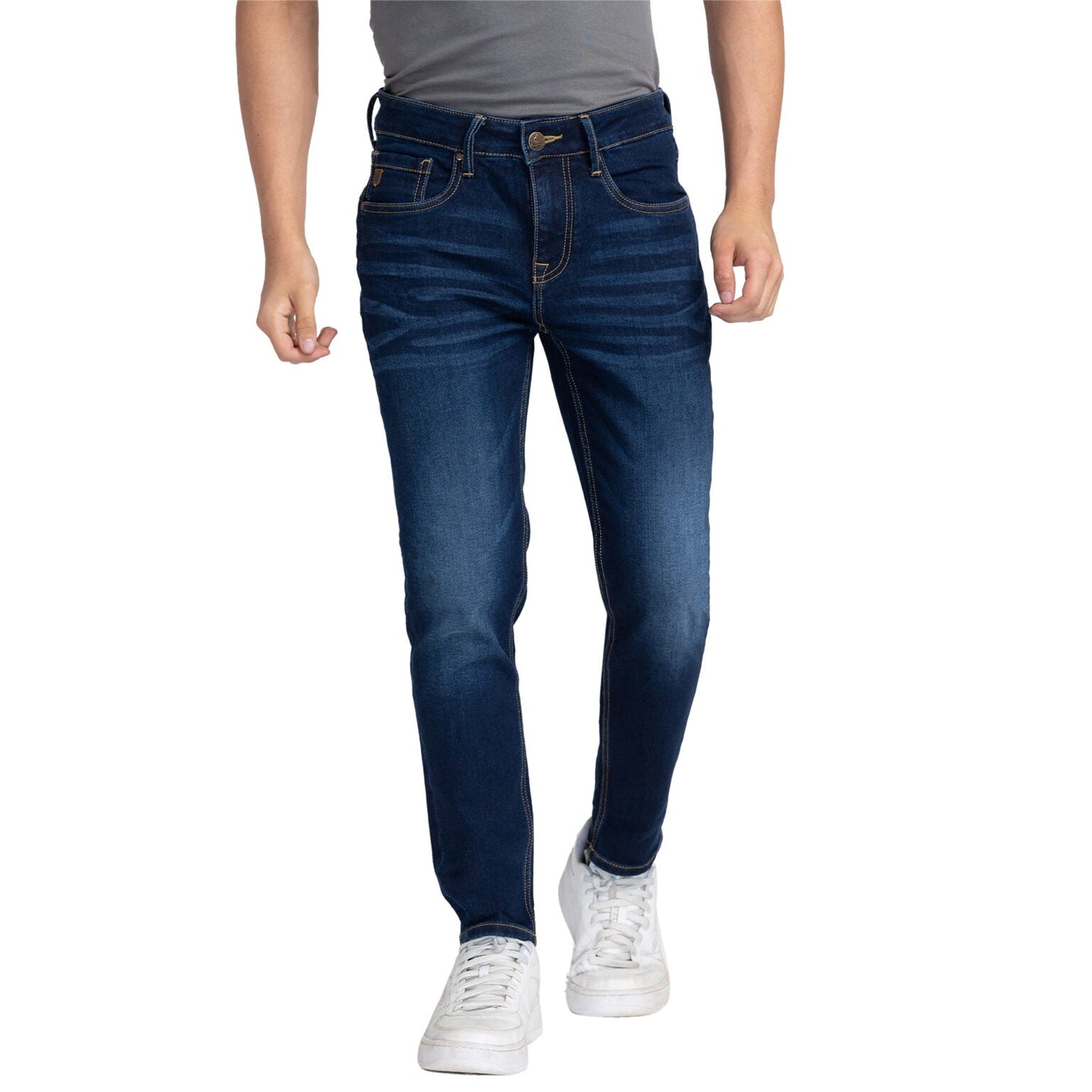 Being Human Men Slim Fit Denim-Dark Tone - beinghumanbd -