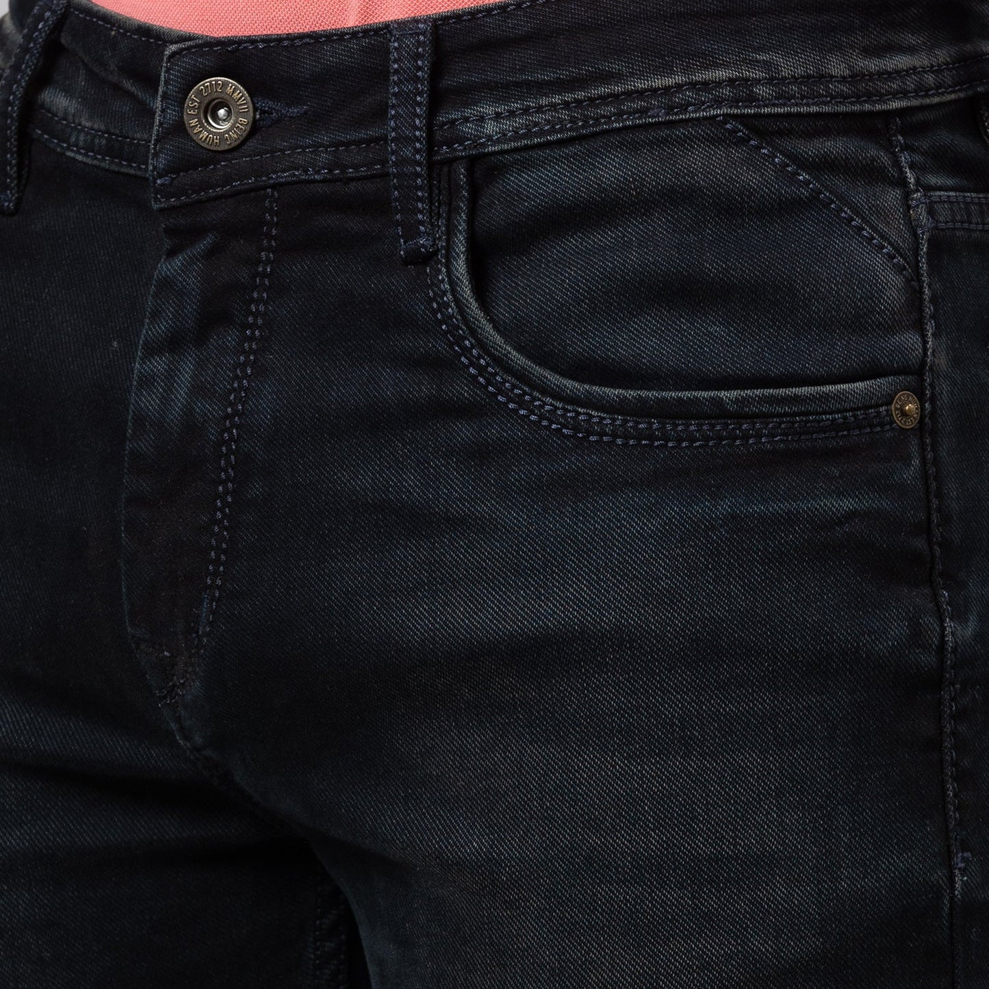 Being Human Men Slim Fit Denim-Dark Tone - beinghumanbd -