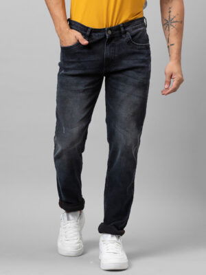 Being Human Men Slim Straight Fit Denim-Dark Tone - beinghumanbd -