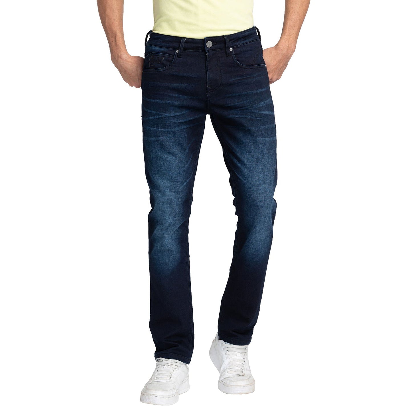 Being Human Men Slim Straight Fit Denim-Dark Tone - beinghumanbd -