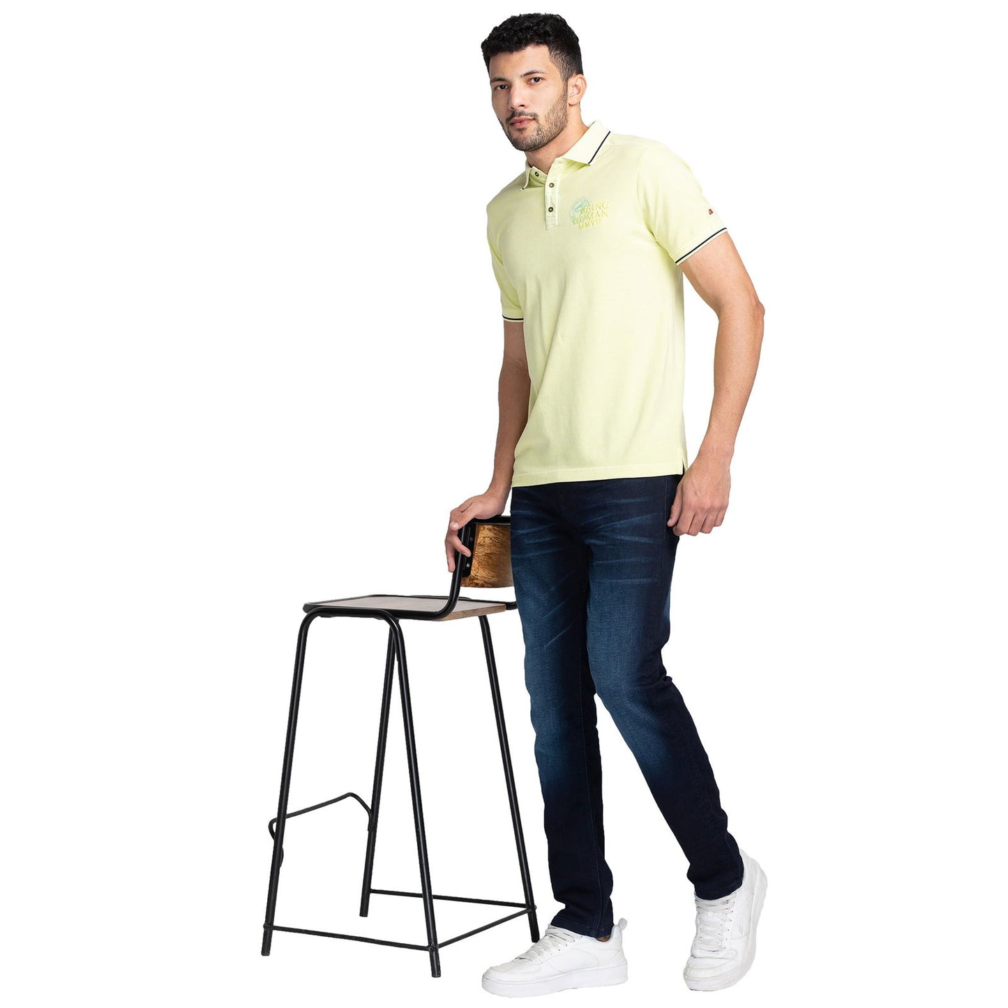 Being Human Men Slim Straight Fit Denim-Dark Tone - beinghumanbd -