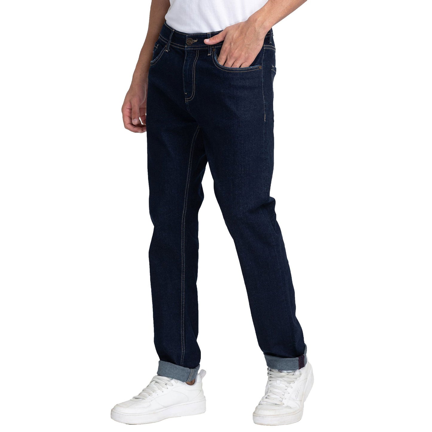 Being Human Men Slim Straight Fit Denim-Dark Tone - beinghumanbd -