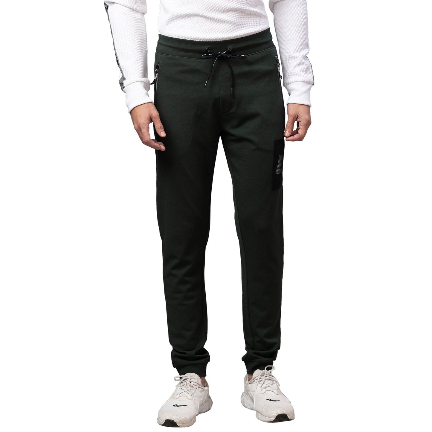Being Human Men Track Pants-Black & Bayberry - beinghumanbd -