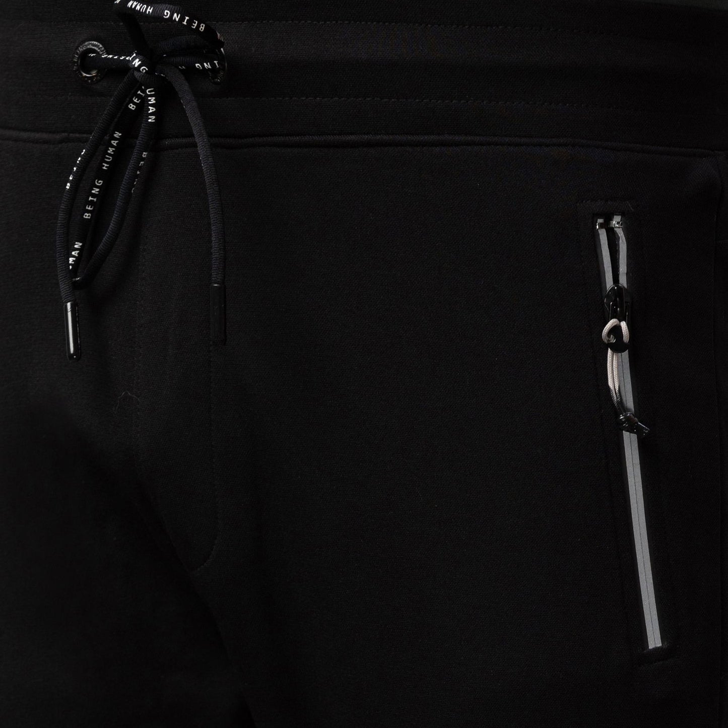 Being Human Men Track Pants-Black & Bayberry - beinghumanbd -