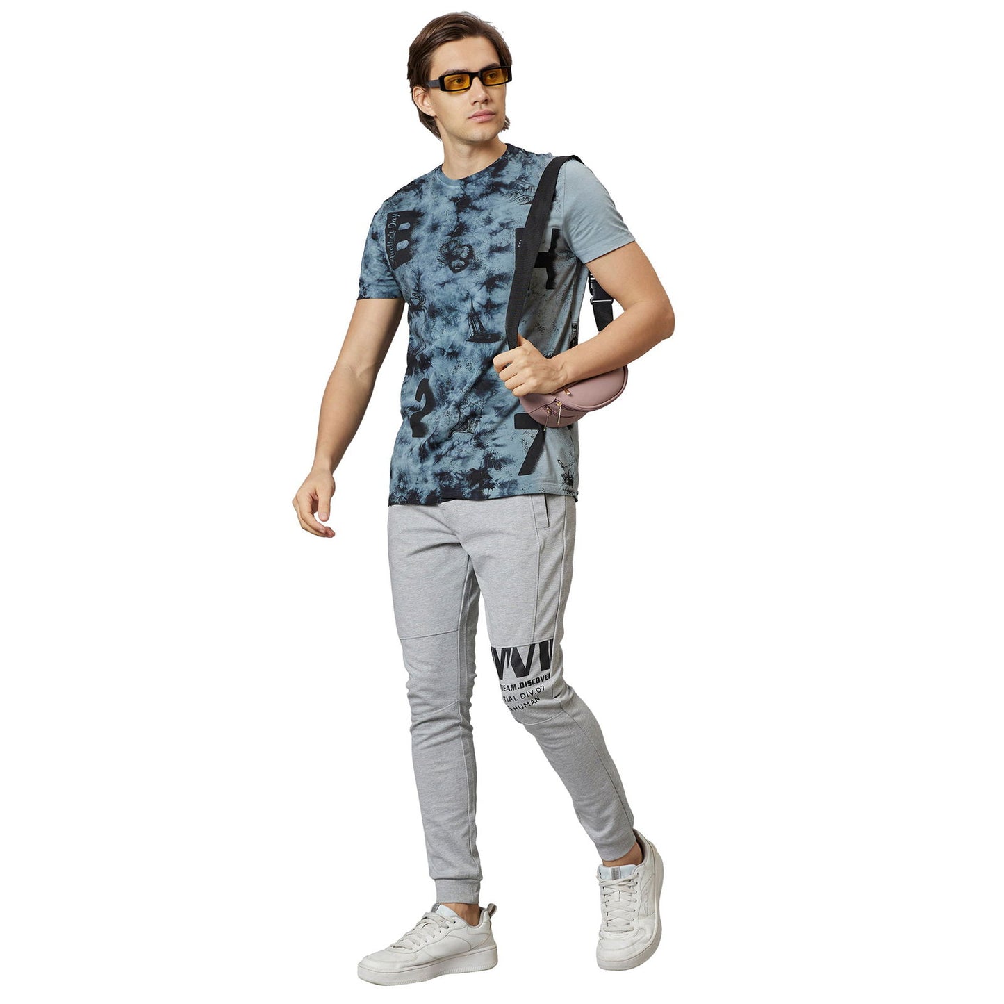 Being Human Men Track Pants-Grey Melange - beinghumanbd -