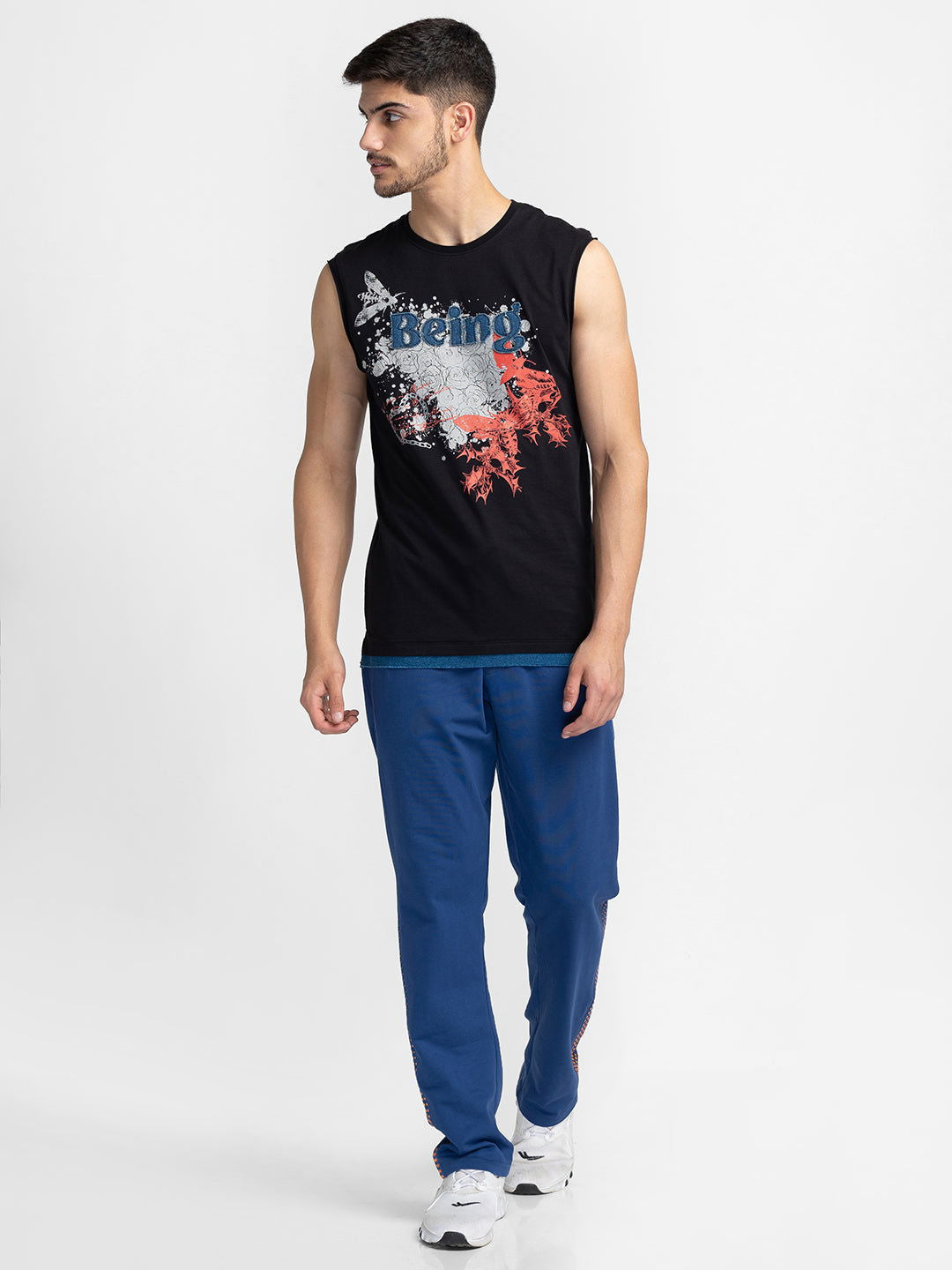 Being Human Men Track Pants-Navy - beinghumanbd -