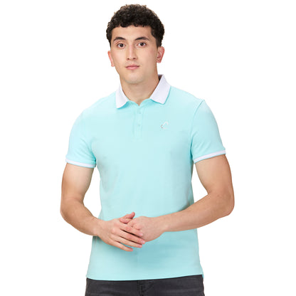 Being Human Men Solid Polo Neck-Black, Navy, Aqua, Olive
