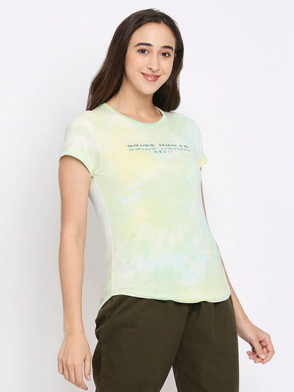 Being Human Easy Fit Women Crew Neck T-Shirts-Cadmium Green - beinghumanbd - 