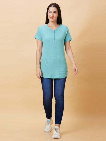 Being Human Easy Fit Women Crew Neck T-Shirts-White, Wasabi & Sweet Blossom - beinghumanbd - 