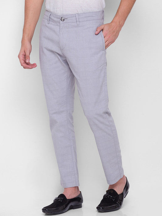 Being Human Men Cropped Fit Chino-Gray - beinghumanbd - 