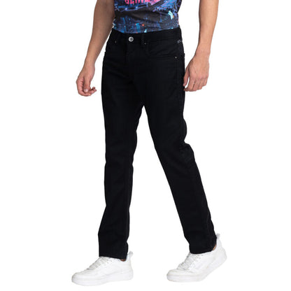 Being Human Men Cropped Fit Denim-Black Tone - beinghumanbd - 