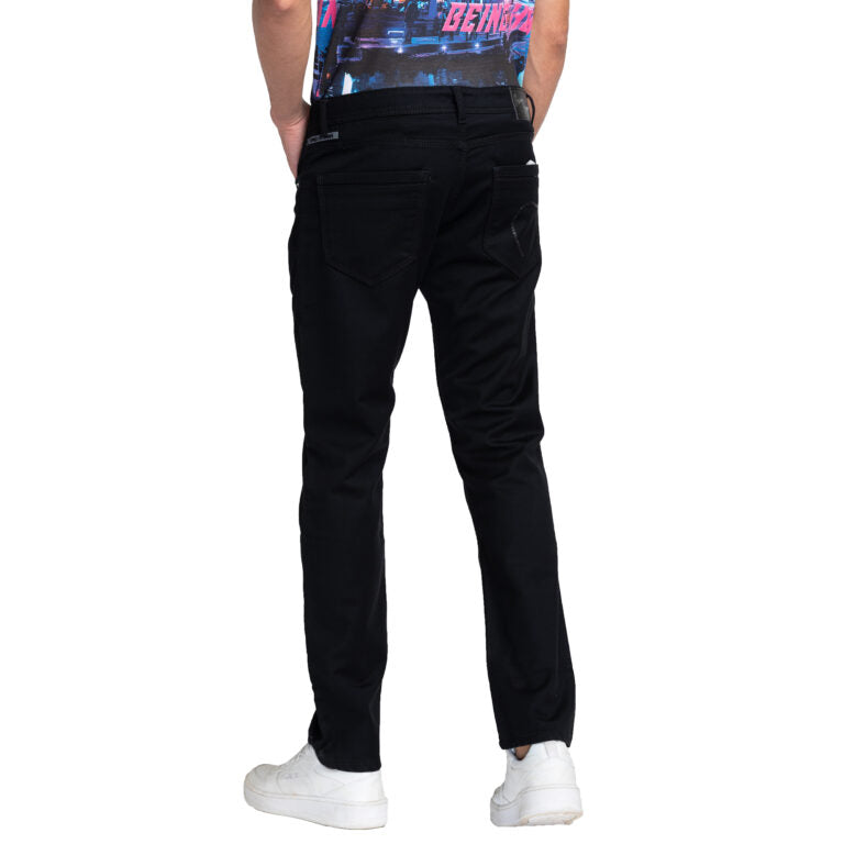 Being Human Men Cropped Fit Denim-Black Tone - beinghumanbd - 