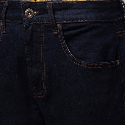 Being Human Men Cropped Fit Denim-Dark Tone - beinghumanbd - 