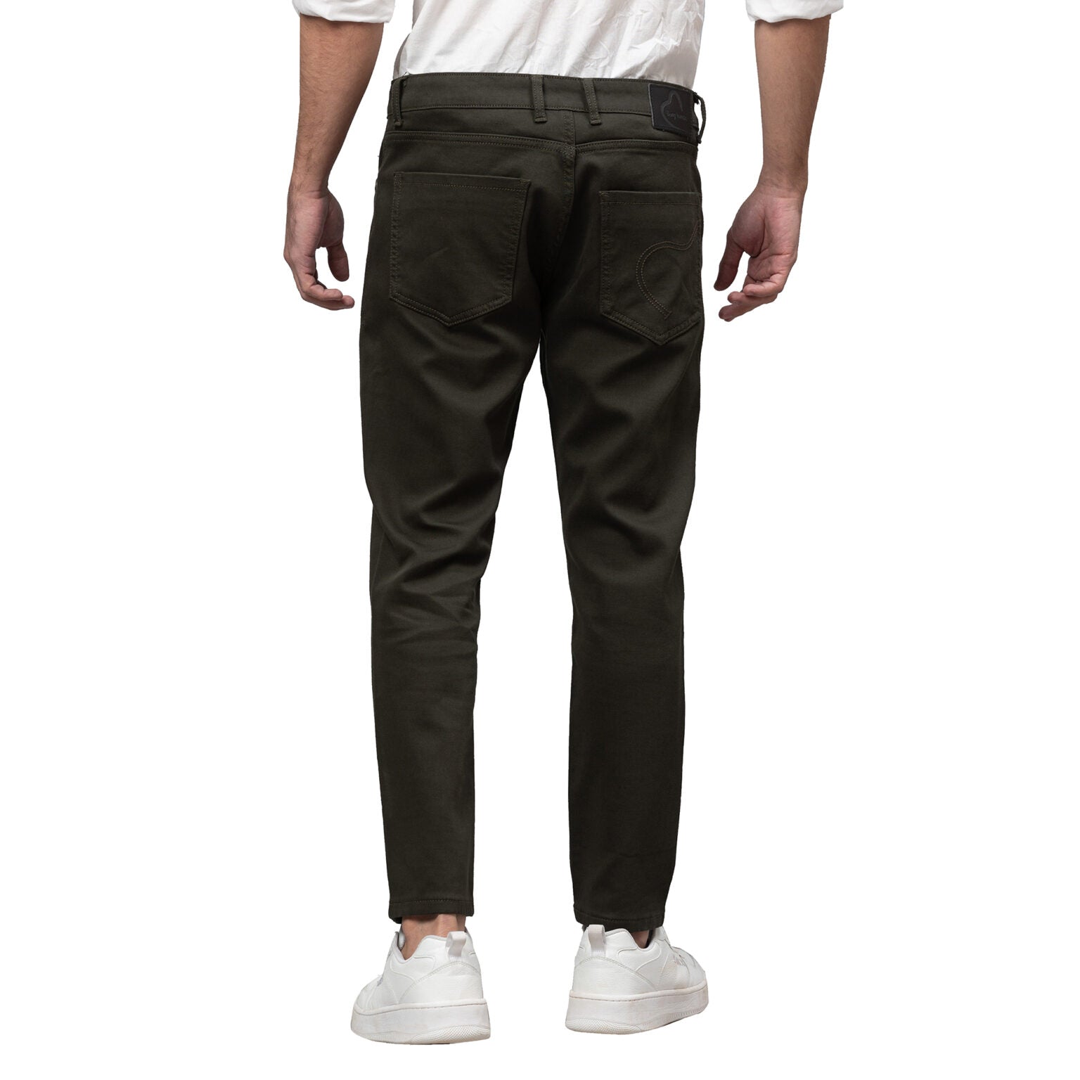 Being Human Men Cropped Fit Denim-Pista, Olive, Khaki & Stone - beinghumanbd - 