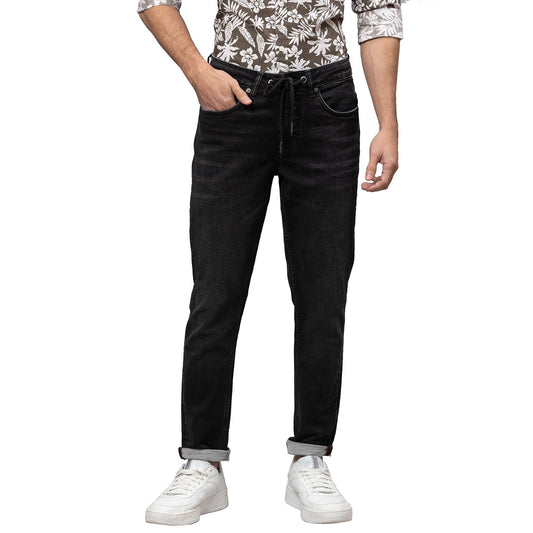 Being Human Men Jogger Fit Denim-Black Tone - beinghumanbd - 