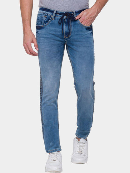 Being Human Men Jogger Fit Denim-Light Tone - beinghumanbd - 