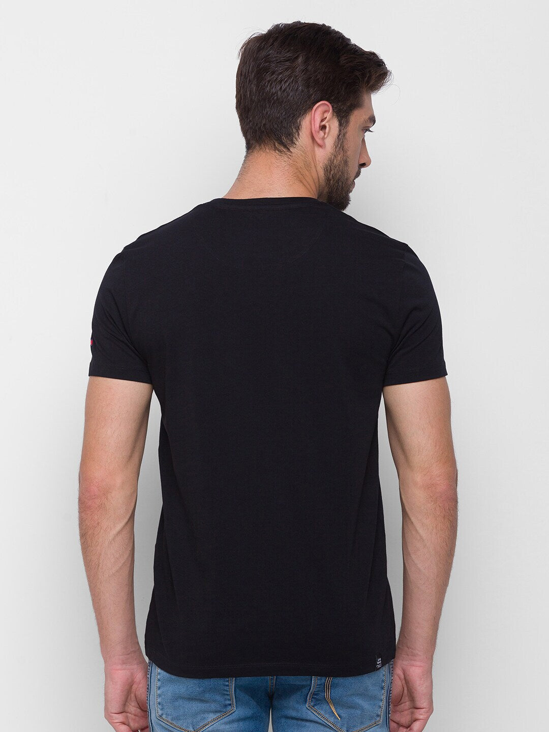 Being Human Men None T-Shirts-Black & Wax Yellow - beinghumanbd - 