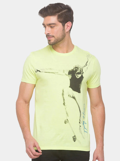 Being Human Men None T-Shirts-Black & Wax Yellow - beinghumanbd - 