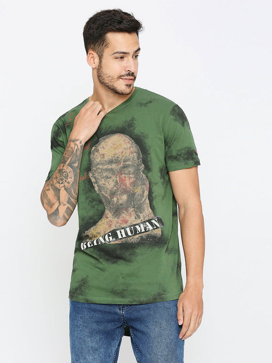 Being Human Men None T-Shirts-Cactus Green - beinghumanbd - 