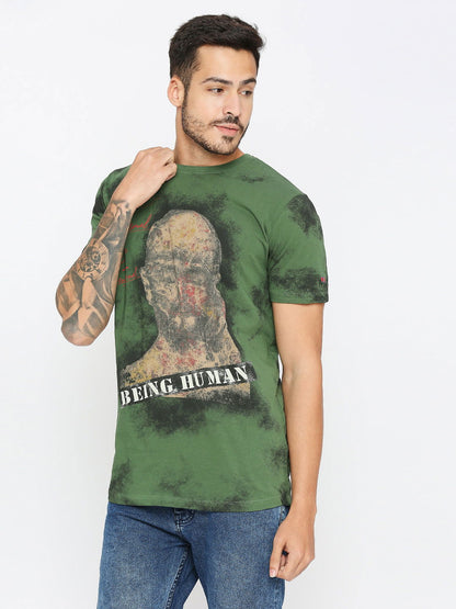 Being Human Men None T-Shirts-Cactus Green - beinghumanbd - 