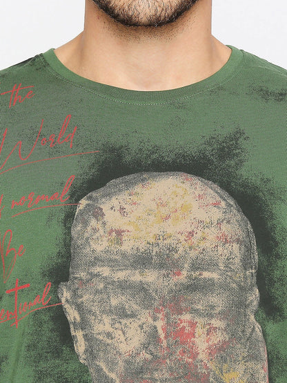 Being Human Men None T-Shirts-Cactus Green - beinghumanbd - 