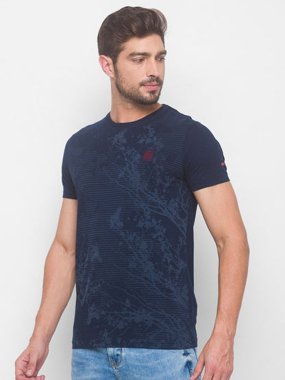 Being Human Men None T-Shirts-Fuchsia & Navy - beinghumanbd - 