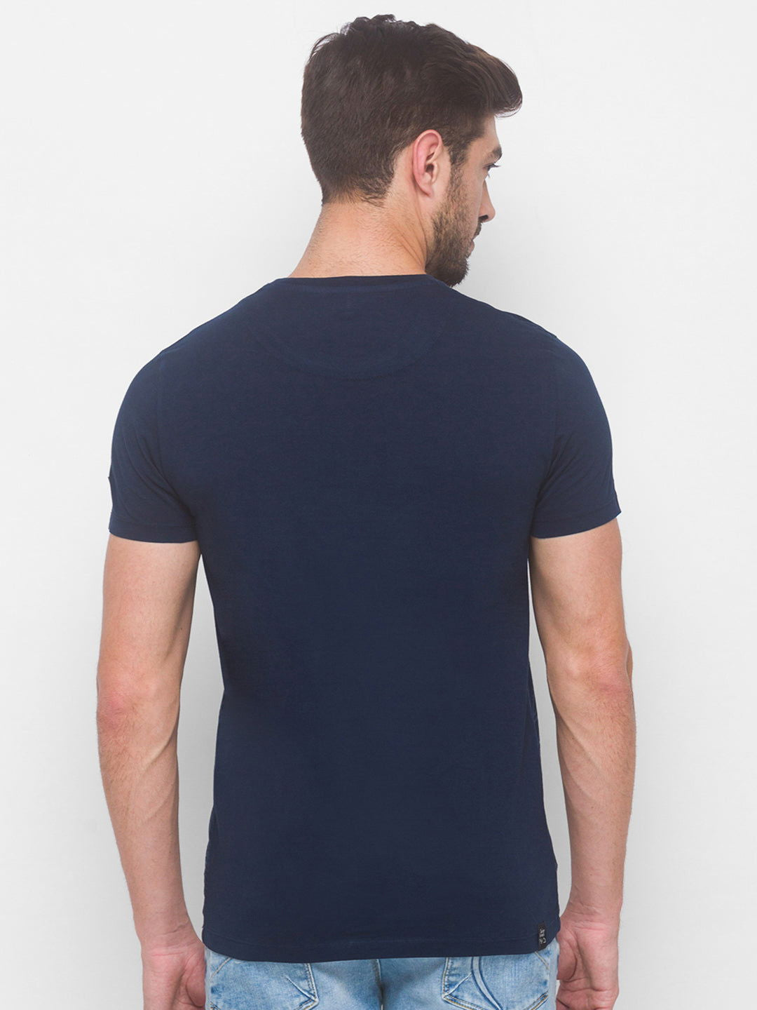 Being Human Men None T-Shirts-Fuchsia & Navy - beinghumanbd - 
