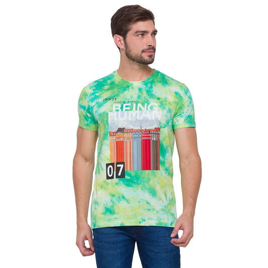 Being Human Men None T-Shirts-Ming Green & Salmon - beinghumanbd - 